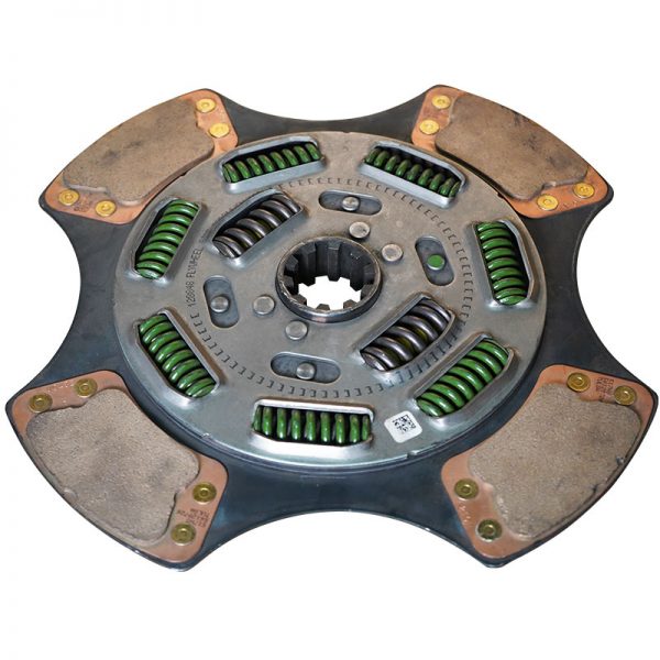 DISCO EMBRAGUE MACK 9 RESORTES, 4 ALETAS, CUELLO LARGO, 10 ESTRIAS