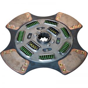 DISCO EMBRAGUE MACK 9 RESORTES, 4 ALETAS, CUELLO LARGO, 10 ESTRIAS